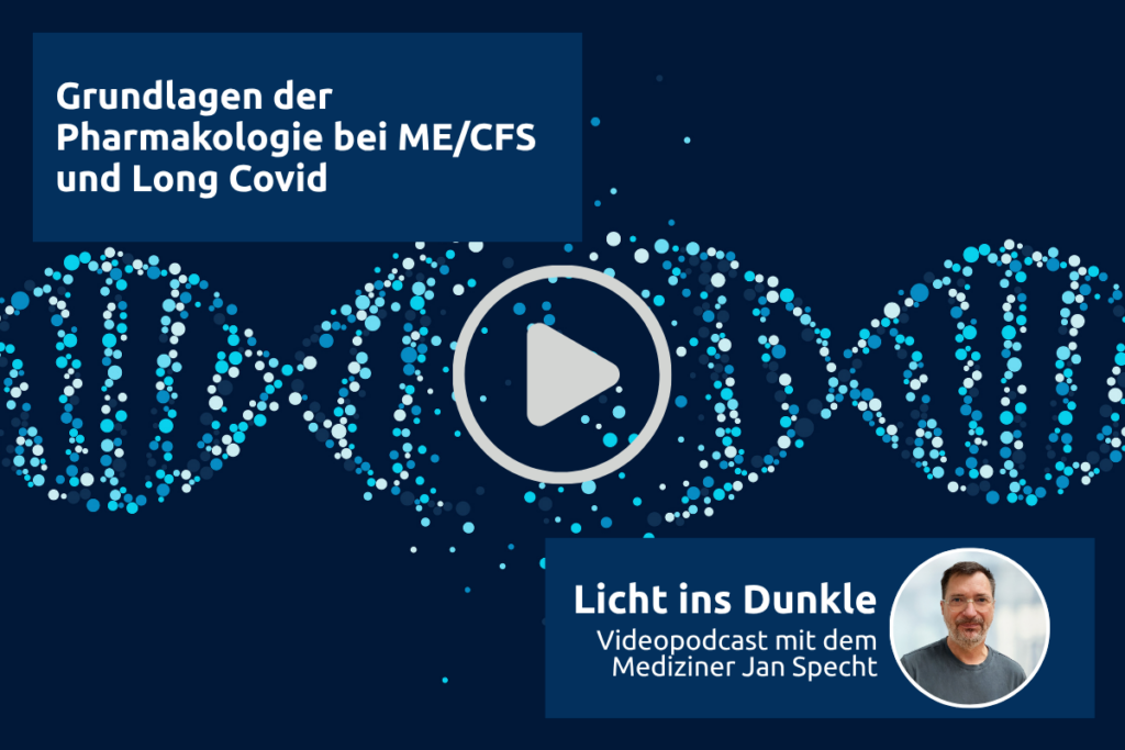 Thumbnail Videopodcast Pharmakologie bei ME/CFS, Long Covid